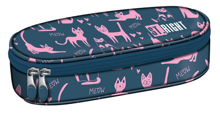 Piórnik saszetka usztywniona z wewnętrzną klapką PC1 LAZY CATS