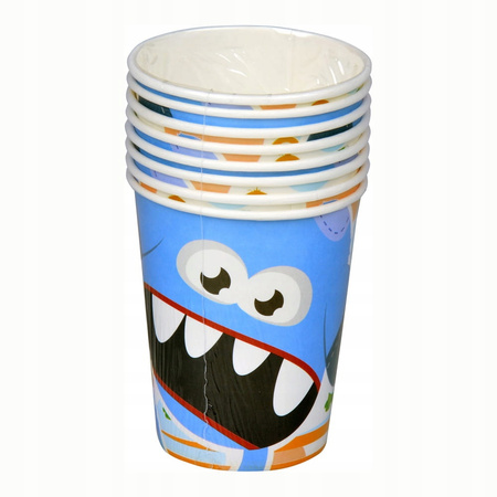 Kubki Papierowe - Pillow Monsters (8 Szt.) Arpex
