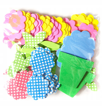 Naklejki Z Pianki Kwiatki, 60 Szt. Dpcraft