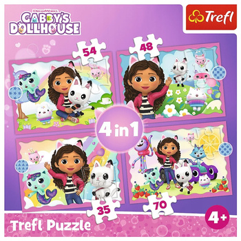 Puzzle 4w1 Przygody Gabi Trefl