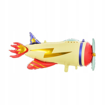 Balon Foliowy Samolot, 91X39Cm, Mix Partydeco