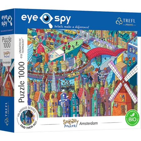 Puzzle 1000 Eye-Spy Sneaky Peekers Amsterdam TREFL