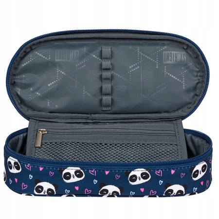 Piórnik saszetka usztywniona z wewnętrzną klapką PC1 LOVE PANDA