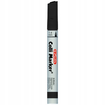 Marker Czarny Permanentny Okrągły Coli 1-4Mm Herlitz, 1 sztuka