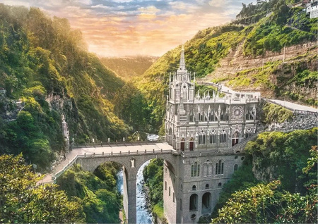 Puzzle 1000 Sanktuarium Las Lajas, Kolumbia Trefl