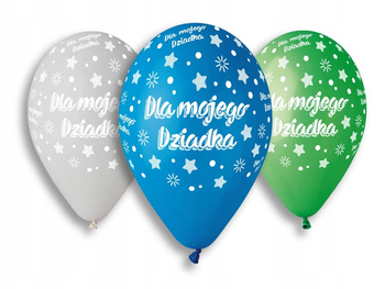 Balony Premium Hel Dla Mojego Dziadka, 13 Cali/ 5 Szt.. Godan