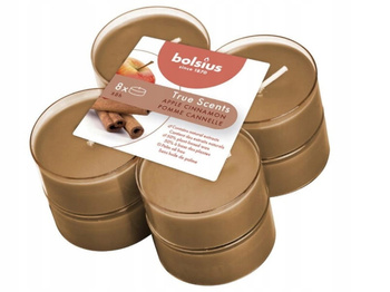 Podgrzewacze Maxi Lights 8H 8Szt. True Scents Cynamon Bolsius