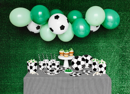 Talerzyki Piłka, Mix, 18cm: 1op./6szt. Partydeco