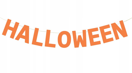 Baner Halloween, 2.5 M, Pomarańczowy Partydeco