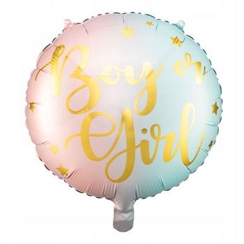 Balon Foliowy Boy Or Girl, 35cm, Mix Partydeco
