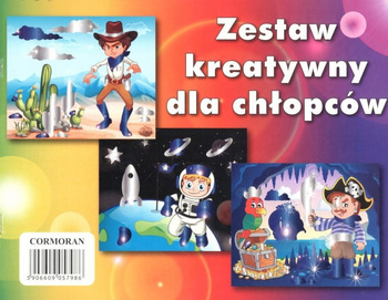 Zestaw kreatywny A4 dla chłopców Kormoran