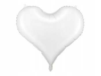 Balon Foliowy Serce, 75x64,5 Cm, Biały Partydeco
