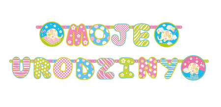 Baner Moje Urodziny, 13 X 186Cm. Partydeco