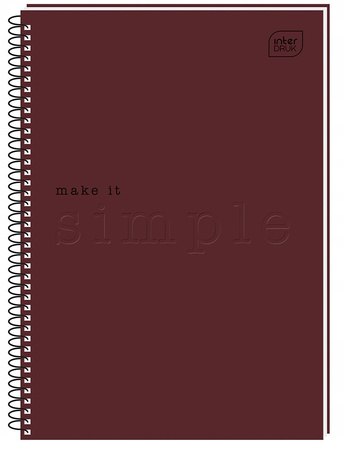 Kołozeszyt A5 50 Kratka Simple Interdruk