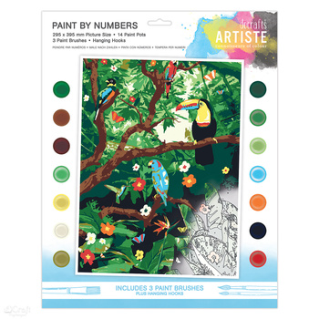 Duży Zestaw Do Malowania Po Numerach Artiste Endangered Rainforest DpCraft