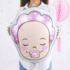 Balon Foliowy Bobas - Dziewczynka, 40X45Cm, Mix Partydeco