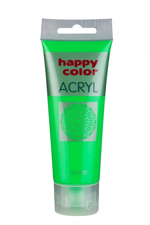 Farba Akrylowa 75Ml, Czerwony Fluo, Happy Color