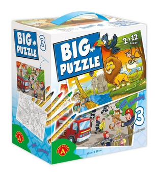 Big Puzzle 3 - Zwierzęta Afrykańskie I Straż Alexander