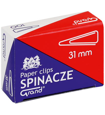 Spinacz 31mm Grand Trójkątny 100szt Kw Trade