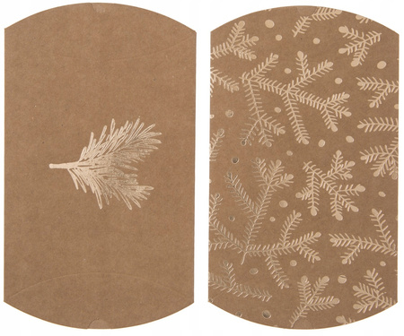 Pudełka Pillow 10X11 Cm, Śnieżynki, 4 Szt. DpCraft