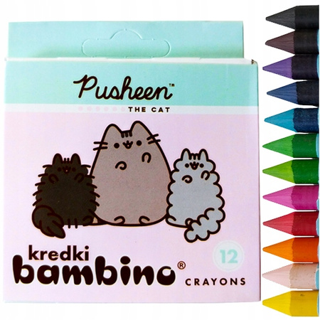 Kredki Bambino 12 Kolorów Pusheen Majewski