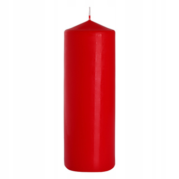 Świeca Walec 80/250 Czerwona. Bispol