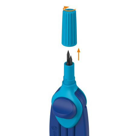 Cyrkiel Griffix Niebieski Herlitz