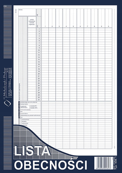 Druk Lo Lista Obecności A4 506-1. Michalczyk