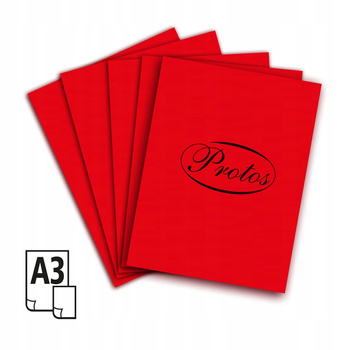 Brystol Karton A3 20ark 11 Czerwony Protos