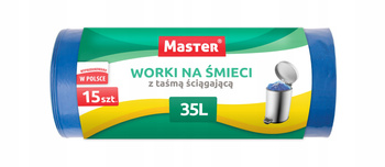 Worki Na Śmieci Z Taśmą 35L (Op=15Szt) Master