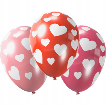 Balony Z Nadrukiem-Serca Arpex