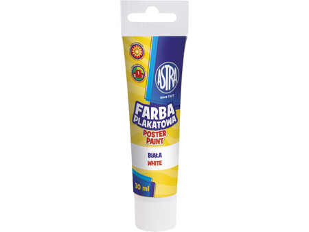 Farba Plakatowa Tuba 30 Ml - Biała Astra