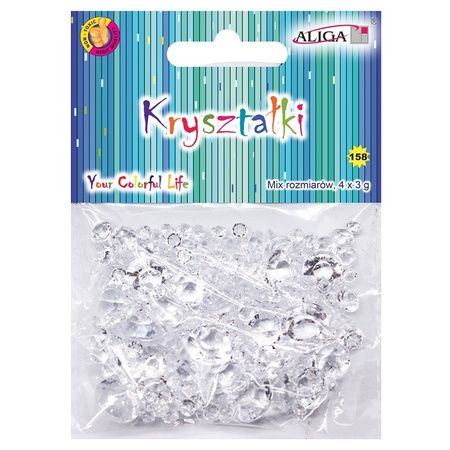 Kryształki Mt-7783 Przezroczyste Mix Wielkości Op.12G Aliga