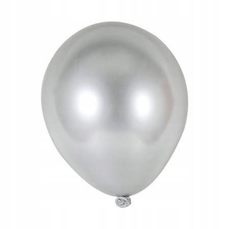 Balony mini - efekt chromu srebrne (8 Szt.) Arpex