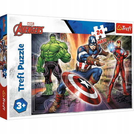 Puzzle 24 Maxi W Świecie Avengersów Trefl