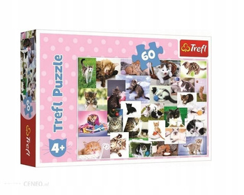 Puzzle 60 Koci Świat 17332 Trefl