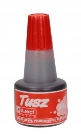 Tusz Do Stempli 30ml Czerwony Titanum