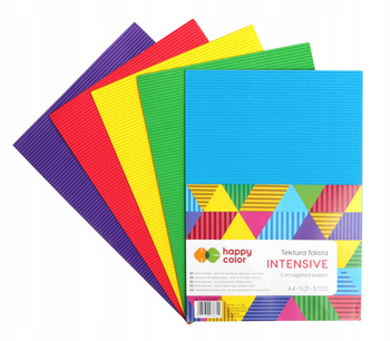Tektura Falista Intensive A4 5 Ark 5 Kolorów Happy Color