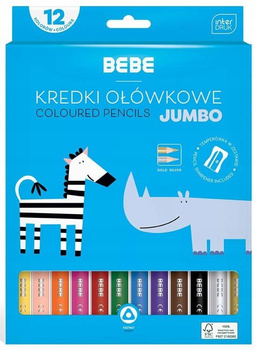 Kredki Ołówkowe Jumbo 12k Bb Kids Interdruk