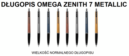 Długopis automatyczny Zenith 7 - 1 sztuka , mix kolorów metalicznych Astra