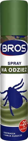 Spray Na Odzież - Odstrasza I Zabija Kleszcze 120/90 ML. Bros