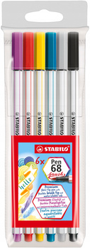 Pisaki 6 68 Brush Stabilo.