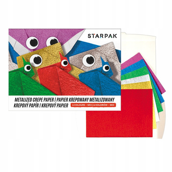 Papier Krepowany Metalic C4 6Kol Starpak