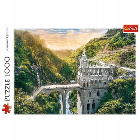 Puzzle 1000 Sanktuarium Las Lajas, Kolumbia Trefl