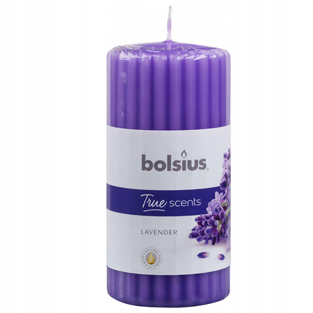 Świeca pieńkowa zapachowa 120/58 True Scents Lawenda Bolsius