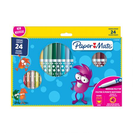 Pisaki Flamastry 24 kol 2166508 KidsCol PaperMate