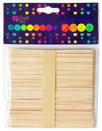 Patyczki Drewniane Kreatywne Naturalne, 50 Szt. Dpcraft