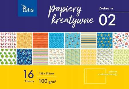 Papiery Kreatywne A5 Zestaw Nr02 Tetis