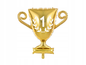 Balon Foliowy Puchar, 64x61cm, Złoty Partydeco