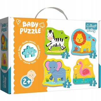 Puzzle Baby Classic - Zwierzęta Na Safari Trefl